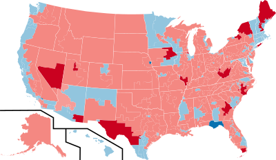 Color coded map of 2014 Senate races