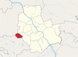 Location of Ursus within Warsaw