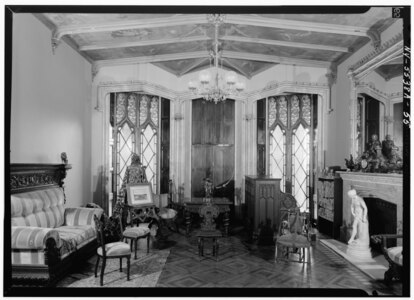 View music room from east, Lyndhurst, Main House