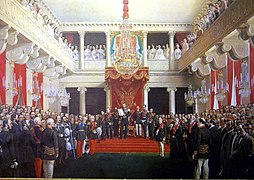 Emperor Alexander II Declares the 1863 Diet Session Open, 1865