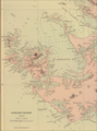 Detailed old map, or rather chart of Weddell Island; dashed line shows kelp that ships should avoid