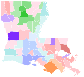 First round results by parish