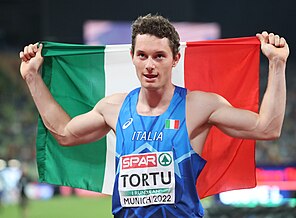 Filippo Tortu bei den Europameisterschaften 2022 in München