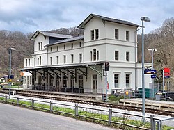 Empfangsgebäude des Bahnhofs Balduinstein