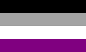 Black, gray, white, purple stripes