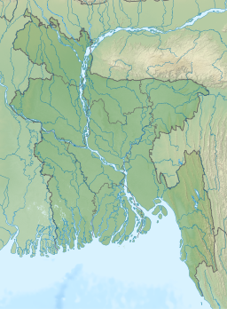 Location of lake in Bangladesh