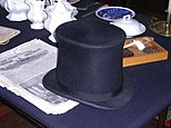 A silk reproduction felt hat, Lower Fort Garry NHS.