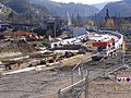 Construction at Bellegarde station: new tracks to allow trains to run from Geneva to Bourg without reversing