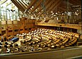 Debating chamber in Scottish Parliament building