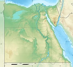 Location of Lake Manzala in Egypt.