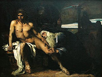 Priam at the Feet of Achilles (1876), oil on canvas, dimensions unknown, Musée des Beaux-Arts de Pau