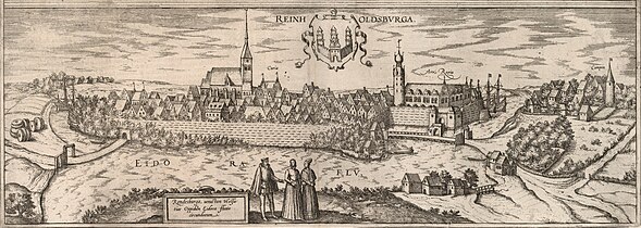 Die befestigte Stadt und Schloss Rendsburg 1588