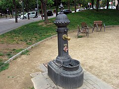 Barcelona model fountain, Pablo Neruda square.