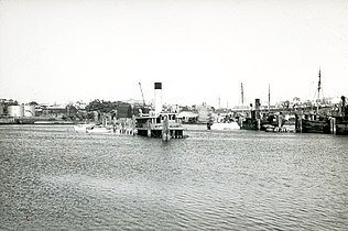 Kubu sunk while laid up, Blackwattle Bay 1964