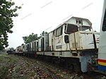 A group of retired BB302, BB303, and BB306 locomotives at Pulu Brayan workshop.