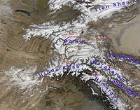 Lage der Ladakh Range