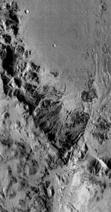 Close-up of channels on rim of Holden crater, as seen by THEMIS.