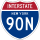 Interstate 90N marker