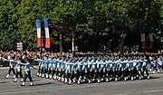 The Indian Air Force contingent, led by the India's oldest regiment, the Maratha Light Infantry, guest participants in 2009.