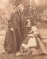 Stephen Gwynn as a baby, with his parents John and Lucy Gwynn, 1864