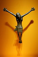 Seventeenth-century copper alloy crucifix, Democratic Republic of the Congo