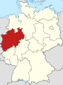 Karte Nordrhein-Westfalen, Deutschland