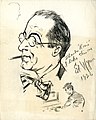 Manuel Rosenberg signed sketch of Ed Wynn