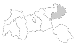 Location of Waidring in Tyrol