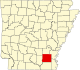 State map highlighting Drew County