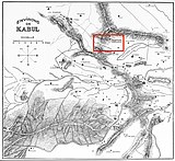 Map of Khair Khaneh, near Kabul