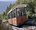 A car of the funicular railway