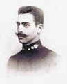 A photograph of Pavlos Melas as a second lieutenant in the Greek Army.