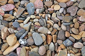 Pebbles on a beach at Broulee, Australia
