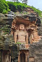 58.4 feet (17.8 m) Rishabhanatha, Gopachal rock cut monuments
