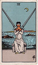 Two of swords card