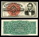 fifty-cent fourth-issue fractional note