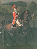 British lieutenant of the 15th dragoons with silver helmet, 1768