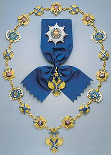 Star, Sash and Collar of the Modern Order of St. Andrew the Apostle the First Called