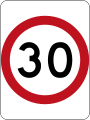 (R4-1) 30 km/h Speed Limit