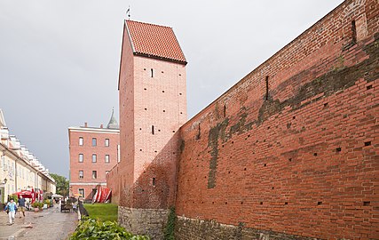 Reconstructed section of the medieval city wall
