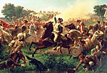 Die Schlacht von Monmouth, gemalt von Emanuel Gottlieb Leutze