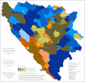 Linguistic structure of Bosnia and Herzegovina by municipalities 2013