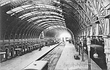 Paddington Station, built 1854, seen in 1904