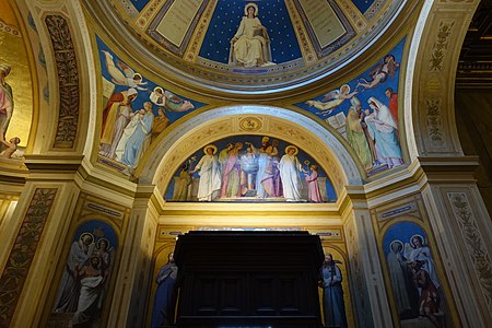 Chapel of Batpism murals by Adolphe Roger (1800–1880)