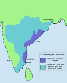Color-coded map of South India