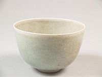 Bowl with small foot ring gray green, 1989