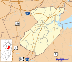 George Washington is located in Middlesex County, New Jersey
