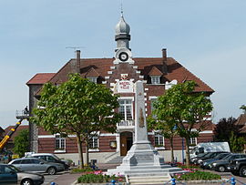 The town hall in Markoing
