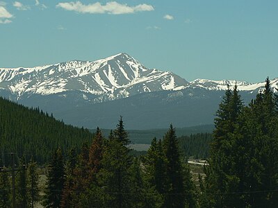 Mount Elbert is the highest peak of the Sawatch Range and the entire Rocky Mountains.