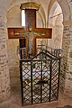 Romanesque wooden Christ inside San Paragorio.